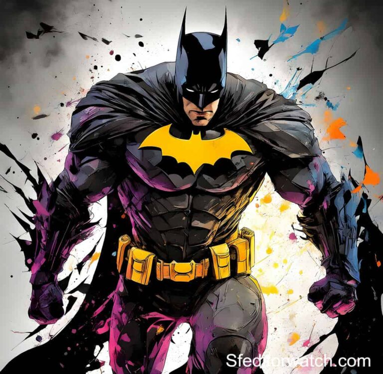 A photo of the Batman 1/6 scale figure. The figure is wearing the Batman costume from the 2022 film. The figure is standing in a dark alley, and it is holding a Batarang.