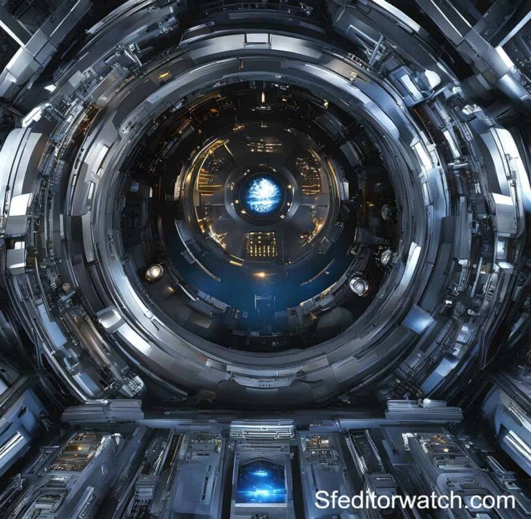 Science Fiction Movies from 2004 Promoting Dangerous Ideas 2 Futuristic cityscape with towering skyscrapers, flying cars, and brightly lit neon signs, Science Fiction Movies 2004